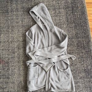 La made grey cotton cardigan size L